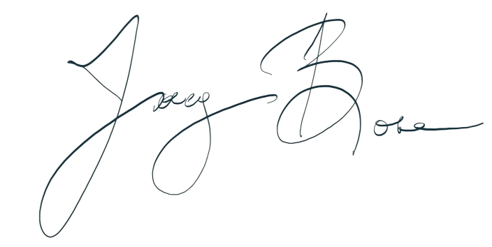 Signature of Joey Bose, President & CEO of Cytonics