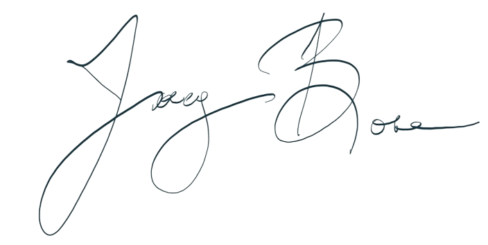Signature of Joey Bose, President & CEO of Cytonics.